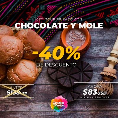 City Tour Privado Peatonal en Centro Histórico de Oaxaca con visita a un molino tradicional de Chocolate y Mole